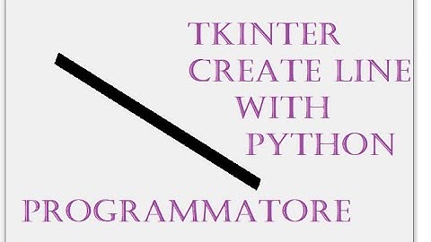 tkinter create line with python