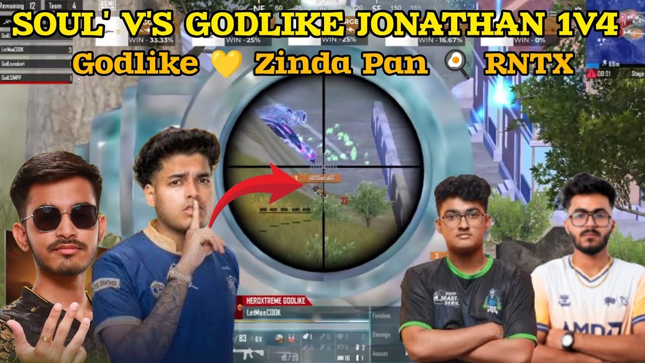 GODLIKE V's iQOO SOUL' 🥵 4v4 RNTX V's GODL MULTIPLE FIGHT GODLIKE 😱🔥 ...