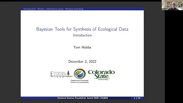 Bayesian synthesis of ecological data Introduction