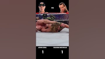 Every Shawn Michaels vs John Cena 1 vs 1 Match Result Edit 💥 #wwe