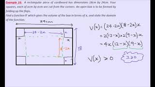 VCE Maths Methods - Functions and Relations - 4d - limited domain application