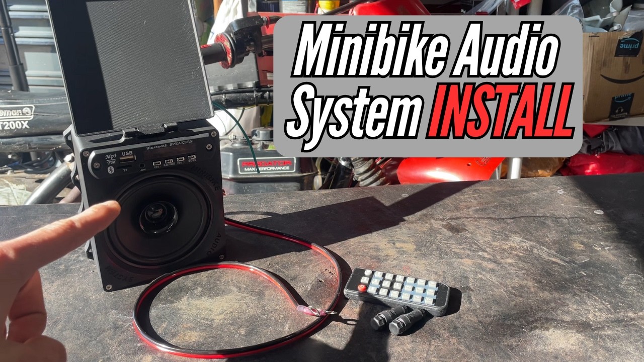 Qman’s Garage Minibike Audio System INSTALL