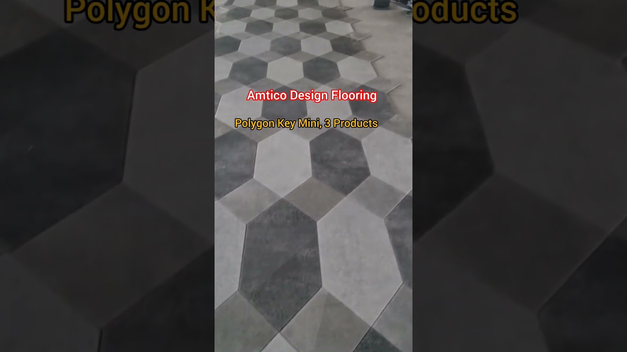 part 1-Amtico flooring - polygon design by Bespoke Flooring Solutions Ltd/کاری دزاین کف زمین در لندن