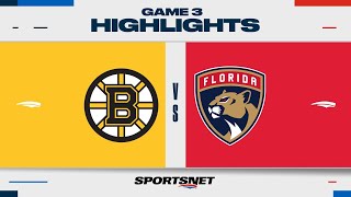 NHL Game 3 Highlights | Bruins vs. Panthers - April 21, 2023