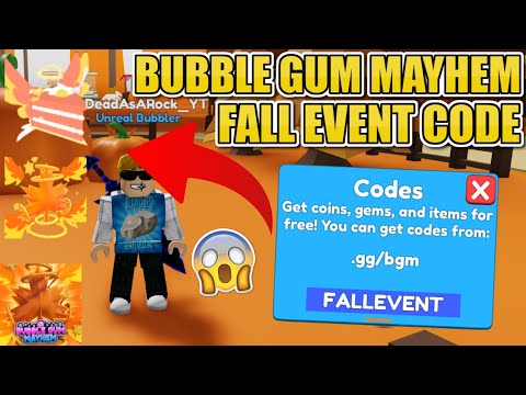 All Secret Bubble Gum Mayhem Codes 2023  Codes for Bubble Gum Mayhem 2023  - Roblox Code 