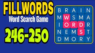 FILLWORDS Word Search Games level 246 247 248 249 250