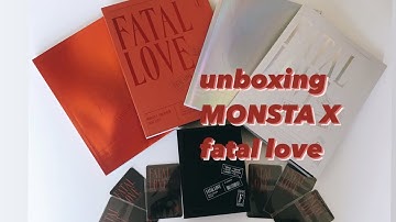 [unboxing] monsta x fatal love 💔🖤 6 copies & kinho