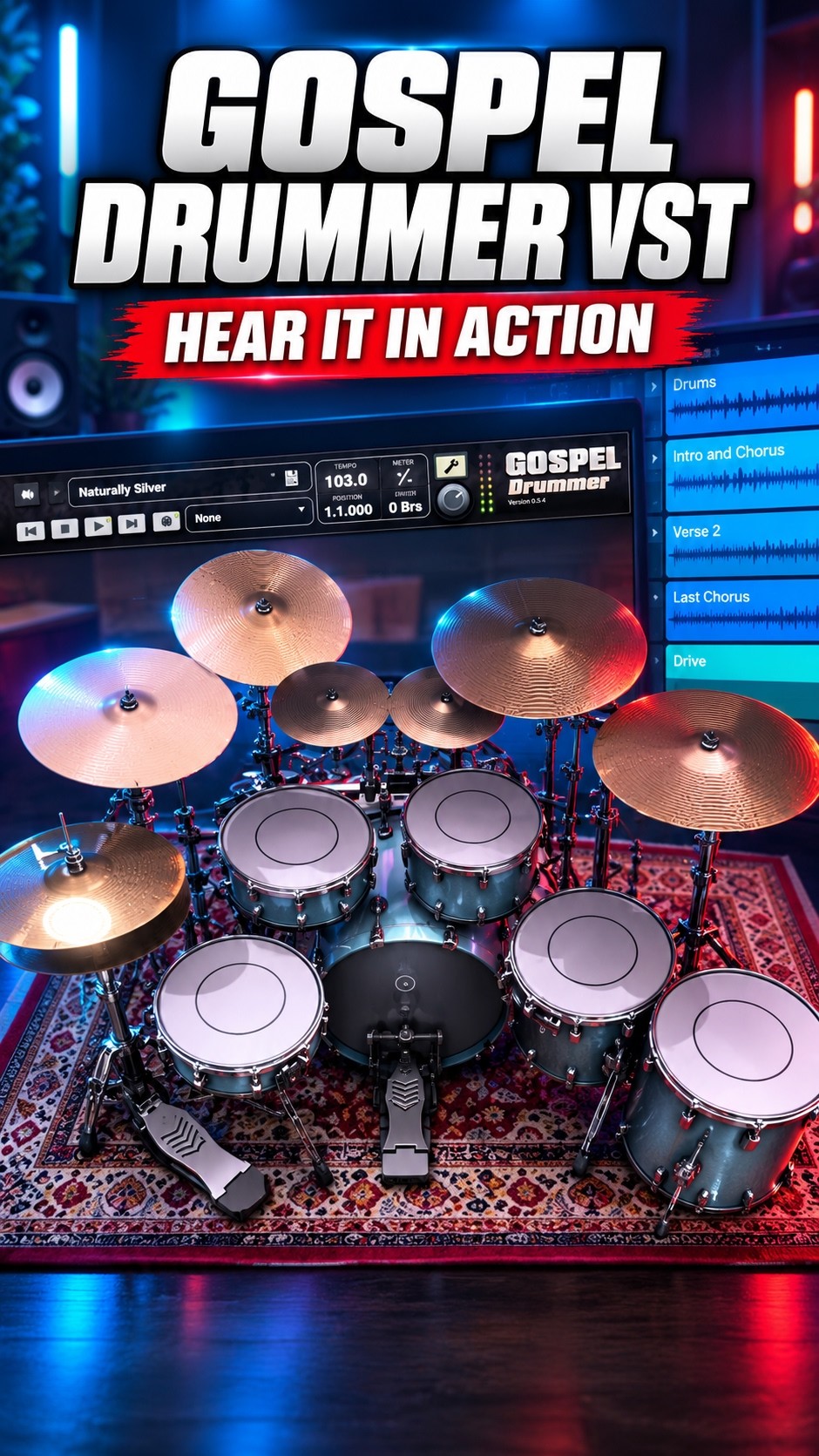 Gospel Drummer VST Full Music Demo Featuring Donyea Goodman - YouTube