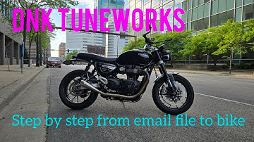 DNK Tuneworks Custom Tune. Step by Step from email, to Installing on my Triumph Speed Twin 1200.