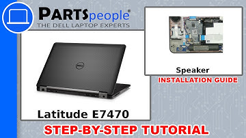 Dell Latitude E7470 (P61G001) Speaker How-To Video Tutorial