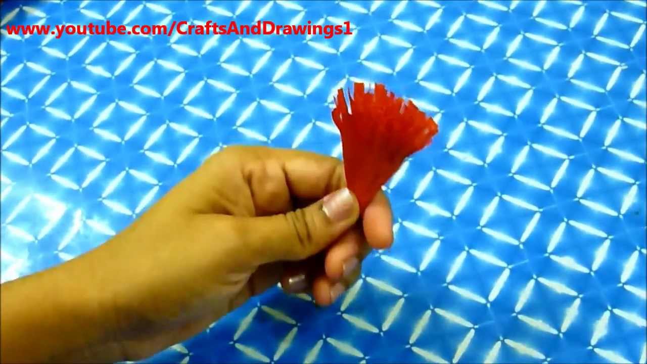 How To Make A Crepe Paper Flower Very Easily