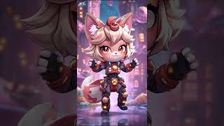 Cat &amp; Fox Dance 🤖🕺 | Cute Sci-Fi Short  #shortvideo #trendingshorts #brainrot