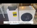 How I Do Laundry in a Studio Apartment | Black+Decker Portable Washer and Dryer Unboxing