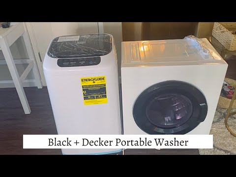 How I Do Laundry in a Studio Apartment  Black+Decker Portable Washer and  Dryer Unboxing 