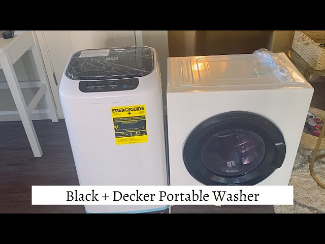 BLACK+DECKER BCED37 Compact Dryer for Standard Wall Outlet, Small, 4 Modes,  Load Volume 13.2 lbs., White