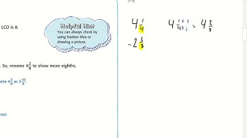 5th Grade Math Chapter 9 Lesson 13:  Rename Fractions
