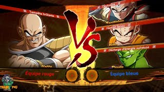 DBFZ Saiyan Saga themed fights 4: Nappa vs Tien Shinhan, Krilin & Piccolo