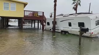 Parts of Surfside Beach are underwater after Tropical Storm Nicholas