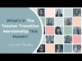 See whats happening this month in the teacher transition membership