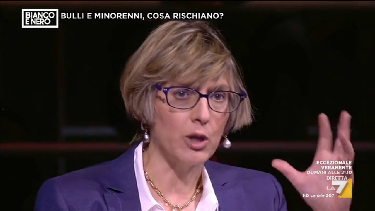 Giulia Bongiorno sulla non imputabilità dei bulli minorenni: 'A 13-14 anni un ragazzo è già ...