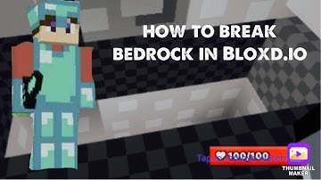 BREAKING BEDROCK IN BLOXD.IO #bloxd #bedrock