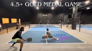 4.5+ gold medal game star-spangled paddle tournament at The Picklr Blaine 2024 ￼￼