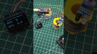 #shorts Ardunio 🧑🔧 Nano Project #tachometer #motorspeed #scienceproject #oleddisplay #dipankar7368