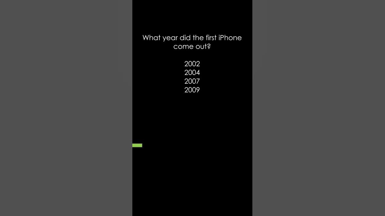 what-year-did-the-first-iphone-come-out-youtube