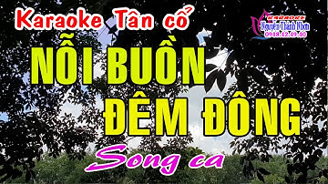 Karaoke tân cổ NỖI BUỒN ĐÊM ĐÔNG - SONG CA [ Minh Cảnh - Phượng Liên ]