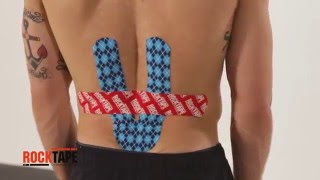 Тейпировние поясницы (Y-образный способ) от RockTape