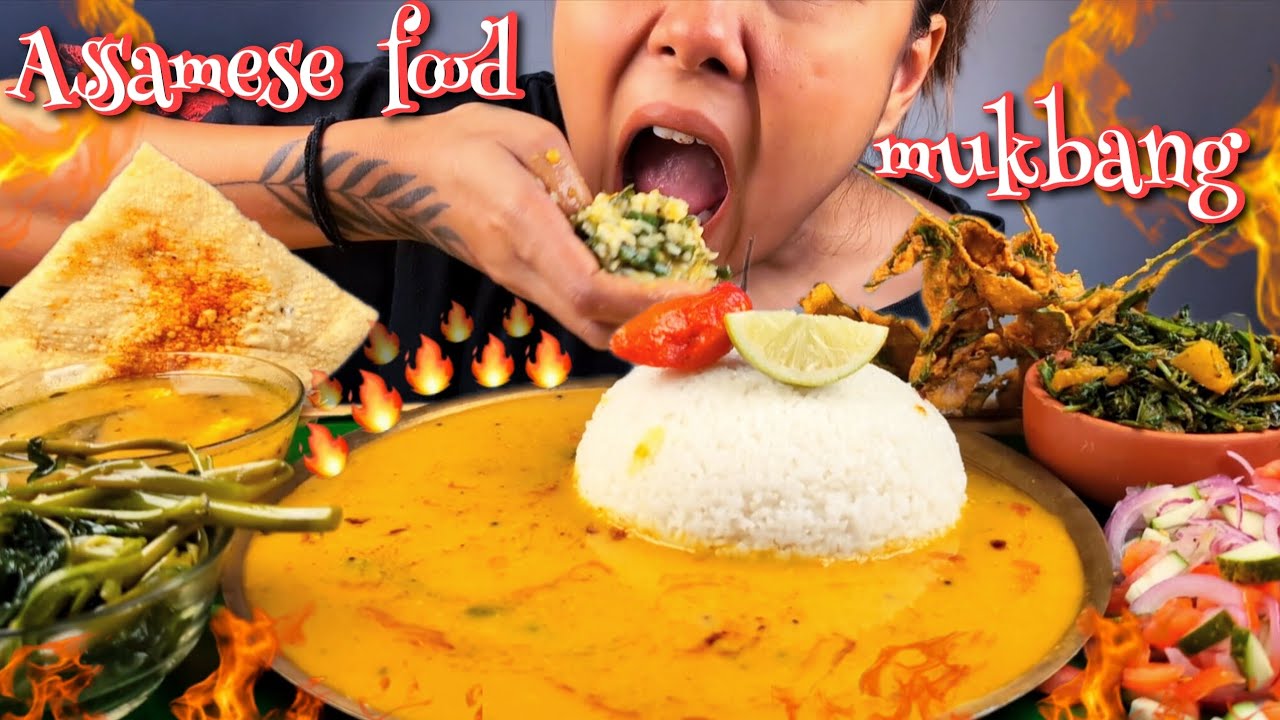 COOKING & EATING🔥 ASSAMESE DAL, BOROR TENGA, KOLMOU XAAK, RONGA LAU DIA DHEKIA XAAK, BHOOTJOLOKIA🔥