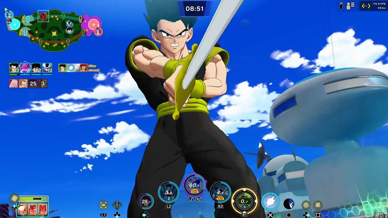 Dragon ball gekishin squadra - My teammate was AFK so I had to do this
