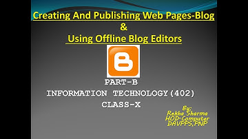 Creating & Publishing Blog Post & Using Offline BLOG Editors(X-IT)