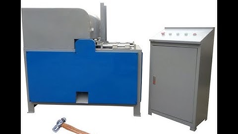 Full automatic hammer handle making machine test video