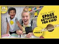 Kylee Makes Space Activities For Kids Activity Book Challenge With Dax 