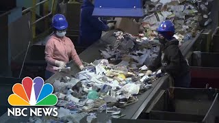 Artificial intelligence helping recycling center sort waste