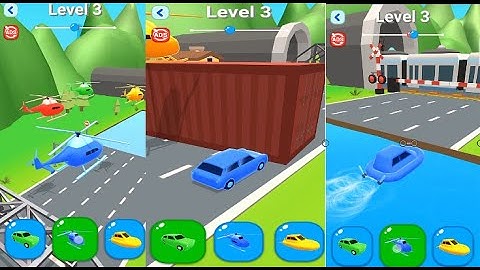 Shape shifting Gameplay All Levels iOS,Android Walkthrough Level 3 AndroidiOS