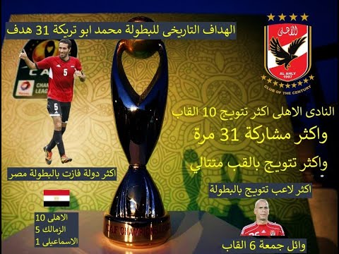 احدث نسخة كاملة من جميع الاندية التى فازت بدورى ابطال افريقيا منذ عام 1964 حتى 2022