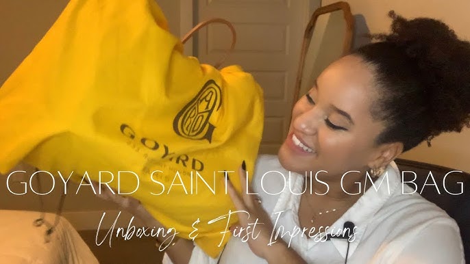 GOYARD ST. LOUIS TOTE PM  unboxing, first impressions, mod shots