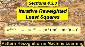 4.3.3 Iterative Reweighted Least Squares - Pattern Recognition and Machine Learning