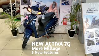 All New Honda Activa 7G H Smart Full Review Say No To Keys  | New Features | More Millage