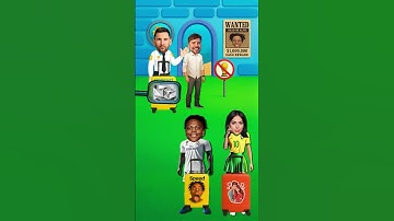 Who Can’t Pass the Security Check? 👮 Messi on Duty! MrBeast vs Georgina 😂