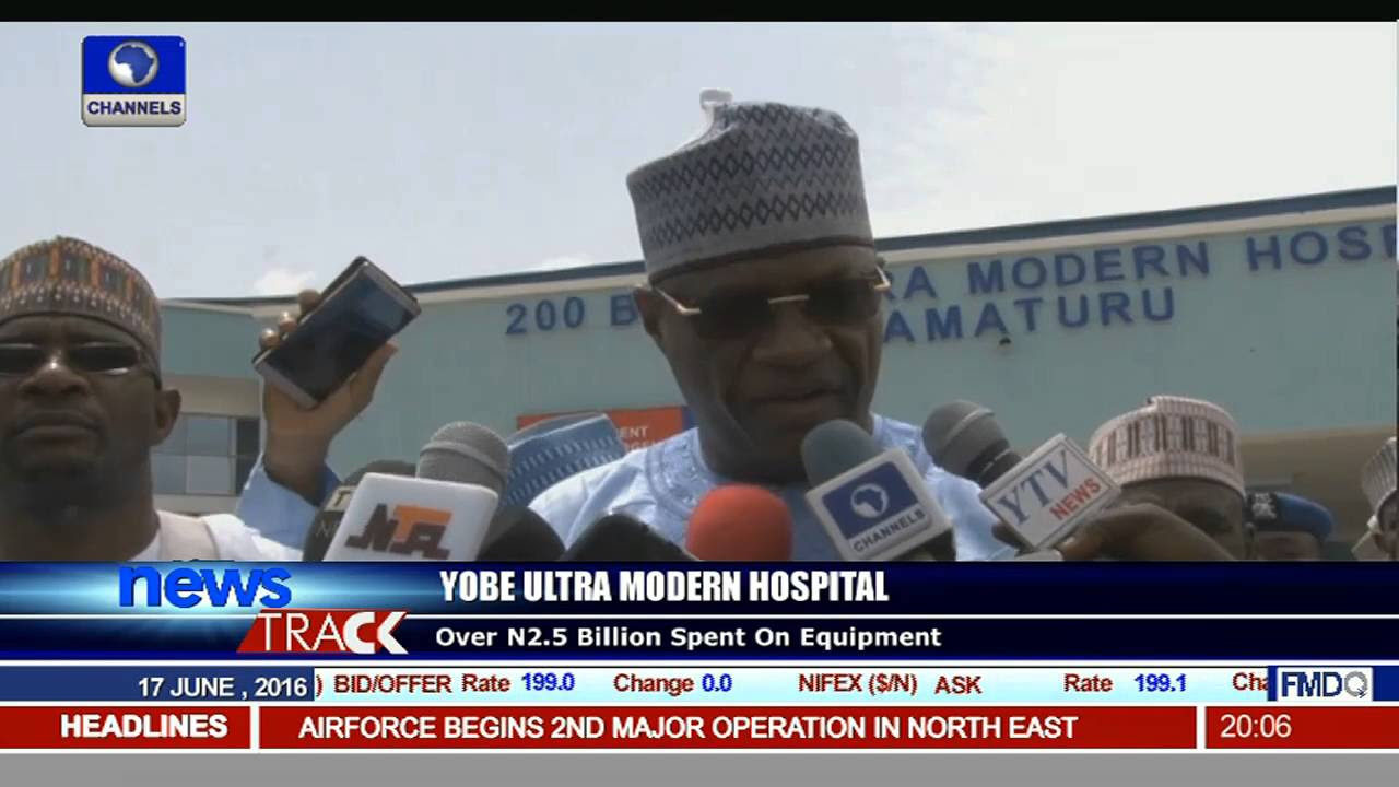 Ibrahim Gaidam Inspects Yobe Ultra Modern Hospital