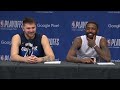 Luka doncic  kyrie irving post game interview  oklahoma city thunder vs dallas mavericks