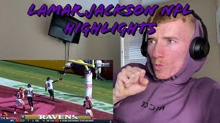 (BRITISH REACTION) YeaJord Reacts To Lamar Jackson NFL Highlights!