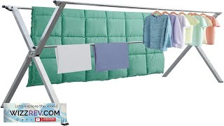 Clothes Drying Rack Folding Indoor Outdoor Foldable Portable Laundry Drying Rack Heavy