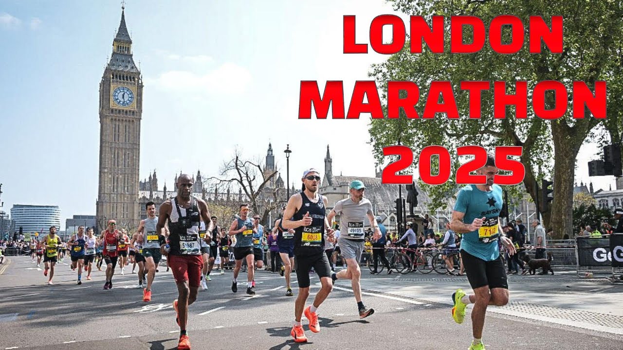 LONDON MARATHON 2025 FULL RACE. FILMED WITH A GROPRO