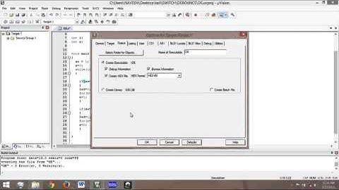 Keil tutorial part 6 (DEBOUNCE)