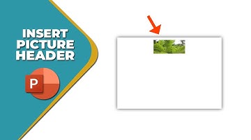 How to insert a picture into a header in PowerPoint
