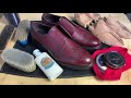 【靴磨きLIVE配信】ジャランスリワヤの外羽根ロングウイングチップの革靴を磨きます｜Shoeshine Jalan Sriwijaya from Japan with live streaming.
